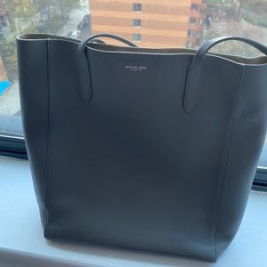 Michael Kors Collection Slate Elanor leather totoe